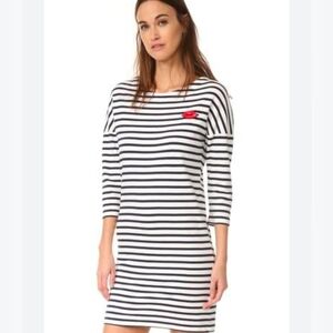 Scotch and soda navy striped mini dress